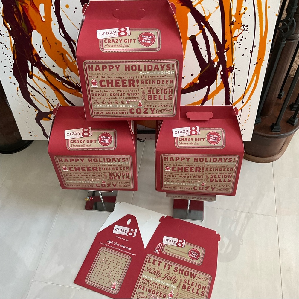 Bundle of 4 Crazy 8 Holiday Gift Boxes